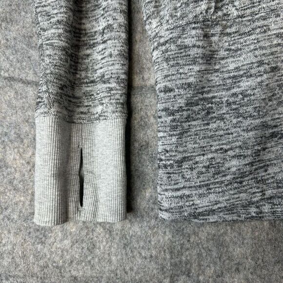 Athleta Blissful CYA Jacket Womens Large Full Zip Heather Gray Hoodie Athletic - Picture 9 of 11